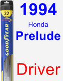 Driver Wiper Blade for 1994 Honda Prelude - Hybrid