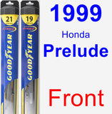 Front Wiper Blade Pack for 1999 Honda Prelude - Hybrid