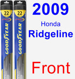 Front Wiper Blade Pack for 2009 Honda Ridgeline - Hybrid