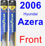 Front Wiper Blade Pack for 2006 Hyundai Azera - Hybrid