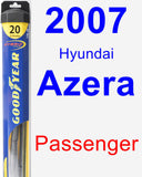 Passenger Wiper Blade for 2007 Hyundai Azera - Hybrid