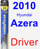 Driver Wiper Blade for 2010 Hyundai Azera - Hybrid