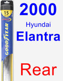 Rear Wiper Blade for 2000 Hyundai Elantra - Hybrid