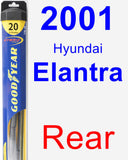 Rear Wiper Blade for 2001 Hyundai Elantra - Hybrid