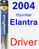 Driver Wiper Blade for 2004 Hyundai Elantra - Hybrid