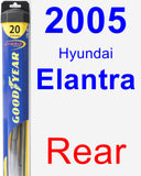 Rear Wiper Blade for 2005 Hyundai Elantra - Hybrid