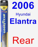 Rear Wiper Blade for 2006 Hyundai Elantra - Hybrid