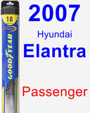 Passenger Wiper Blade for 2007 Hyundai Elantra - Hybrid