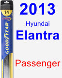 Passenger Wiper Blade for 2013 Hyundai Elantra - Hybrid