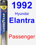 Passenger Wiper Blade for 1992 Hyundai Elantra - Hybrid