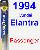 Passenger Wiper Blade for 1994 Hyundai Elantra - Hybrid