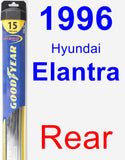 Rear Wiper Blade for 1996 Hyundai Elantra - Hybrid