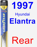 Rear Wiper Blade for 1997 Hyundai Elantra - Hybrid