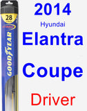 Driver Wiper Blade for 2014 Hyundai Elantra Coupe - Hybrid