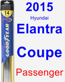 Passenger Wiper Blade for 2015 Hyundai Elantra Coupe - Hybrid