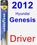 Driver Wiper Blade for 2012 Hyundai Genesis - Hybrid