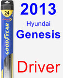 Driver Wiper Blade for 2013 Hyundai Genesis - Hybrid