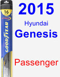 Passenger Wiper Blade for 2015 Hyundai Genesis - Hybrid