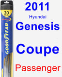 Passenger Wiper Blade for 2011 Hyundai Genesis Coupe - Hybrid