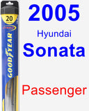 Passenger Wiper Blade for 2005 Hyundai Sonata - Hybrid