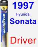 Driver Wiper Blade for 1997 Hyundai Sonata - Hybrid