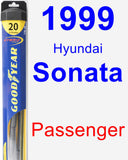 Passenger Wiper Blade for 1999 Hyundai Sonata - Hybrid