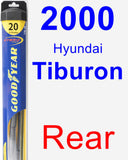 Rear Wiper Blade for 2000 Hyundai Tiburon - Hybrid