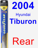 Rear Wiper Blade for 2004 Hyundai Tiburon - Hybrid