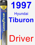 Driver Wiper Blade for 1997 Hyundai Tiburon - Hybrid