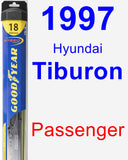 Passenger Wiper Blade for 1997 Hyundai Tiburon - Hybrid