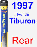 Rear Wiper Blade for 1997 Hyundai Tiburon - Hybrid