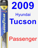 Passenger Wiper Blade for 2009 Hyundai Tucson - Hybrid