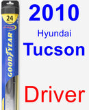 Driver Wiper Blade for 2010 Hyundai Tucson - Hybrid