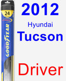 Driver Wiper Blade for 2012 Hyundai Tucson - Hybrid