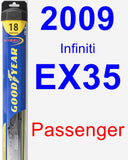 Passenger Wiper Blade for 2009 Infiniti EX35 - Hybrid