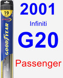 Passenger Wiper Blade for 2001 Infiniti G20 - Hybrid