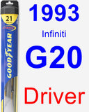 Driver Wiper Blade for 1993 Infiniti G20 - Hybrid