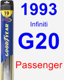 Passenger Wiper Blade for 1993 Infiniti G20 - Hybrid