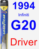 Driver Wiper Blade for 1994 Infiniti G20 - Hybrid