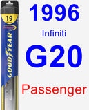 Passenger Wiper Blade for 1996 Infiniti G20 - Hybrid