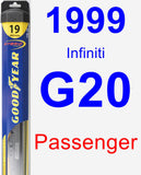 Passenger Wiper Blade for 1999 Infiniti G20 - Hybrid