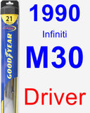 Driver Wiper Blade for 1990 Infiniti M30 - Hybrid