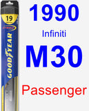 Passenger Wiper Blade for 1990 Infiniti M30 - Hybrid