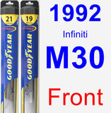 Front Wiper Blade Pack for 1992 Infiniti M30 - Hybrid