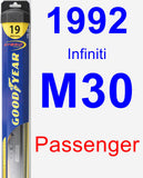 Passenger Wiper Blade for 1992 Infiniti M30 - Hybrid