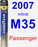 Passenger Wiper Blade for 2007 Infiniti M35 - Hybrid