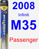 Passenger Wiper Blade for 2008 Infiniti M35 - Hybrid