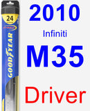 Driver Wiper Blade for 2010 Infiniti M35 - Hybrid