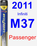 Passenger Wiper Blade for 2011 Infiniti M37 - Hybrid