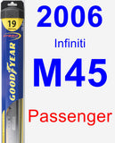 Passenger Wiper Blade for 2006 Infiniti M45 - Hybrid